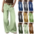 thumbnail image 1 of Sevevn Womens High Waisted Wide Leg Jeans Casual Loose Fit Straight Denim Pants Vintage Baggy Boyfriend Jeans with Pockets Jeans for Women, 1 of 8