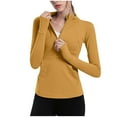 thumbnail image 1 of Sevevn Womens Long Sleeve Workout Tops Quarter Zip Pullover Quick Dry Crop Athletic Slim Fit Yoga Shirts, 1 of 8