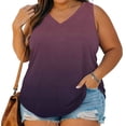 thumbnail image 1 of Sevevn Womens Plus Size Tank Tops Summer Sleeveless V Neck T Shirts Casual Loose Fit Basic Tees Tunic Tops, 1 of 7