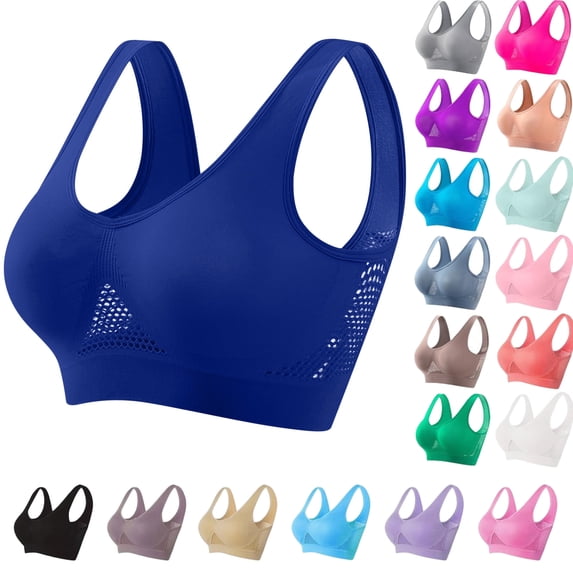 Sevevn Womens Seamless Wireless Bras Sports Bras for Women High Support Sports Bra Wirefree Yoga Bra With Removable Pads Bras for Women