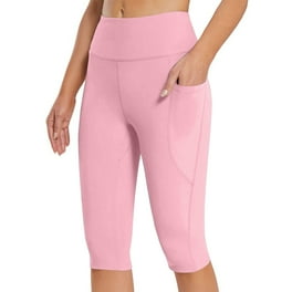 Pntutb Clearance Womens Knee Length Leggings High Waisted Yoga Workout Exercise Capris for Summer with Pockets Gray XXL Walmart