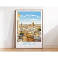 thumbnail image 1 of Sevilla Spain Plaza de Espana Wall Art, Unframed Canvas Size 8x12, 1 of 4