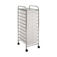 thumbnail image 1 of Seville Classics 10-Drawer Organizer Cart, Frost White, 1 of 12