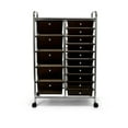 thumbnail image 1 of Seville Classics 15-Drawer Organizer Cart, Black, 1 of 8