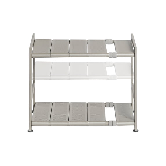 Seville Classics Storage Organizer, 15x12x2.5, adjustable Nickel