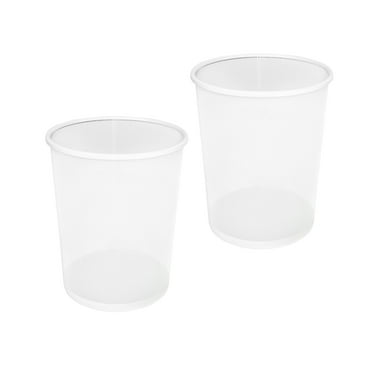 Seville Classics 2-pack Mesh Wastebasket Recycling Bin, 6 gal, 12" diameter top x 14" H, White