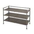 thumbnail image 1 of Seville Classics 3-Tier Shoe Rack, Wood and Metal, Espresso, 1 of 9
