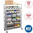 thumbnail image 1 of Seville Classics Commercial Bin Rack w/ Wheels - 22 Bins NEW FREE SHIPPING, 1 of 11