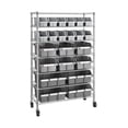 thumbnail image 1 of Seville Classics Commercial Bin Rack w/ Wheels - 22 Bins NEW FREE SHIPPING, 1 of 17