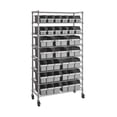 thumbnail image 1 of Seville Classics 8-Tier NSF-Certified 24-Bin Rack, Gray, 1 of 11