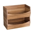 thumbnail image 1 of Seville Classics Acacia Wood Storage Bins Organizer Boxes, 2 Piece Stackable Bin Set, 1 of 3