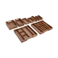 thumbnail image 1 of Seville Classics Acaicia Wood Premium Organizer Storage Bins for Kitchen Silverware, Pantry, Closet, Office Desk, Pens, Utensils, Makeup, K Cup, Acacia Wood, Bin Set (9 Piece), 1 of 4