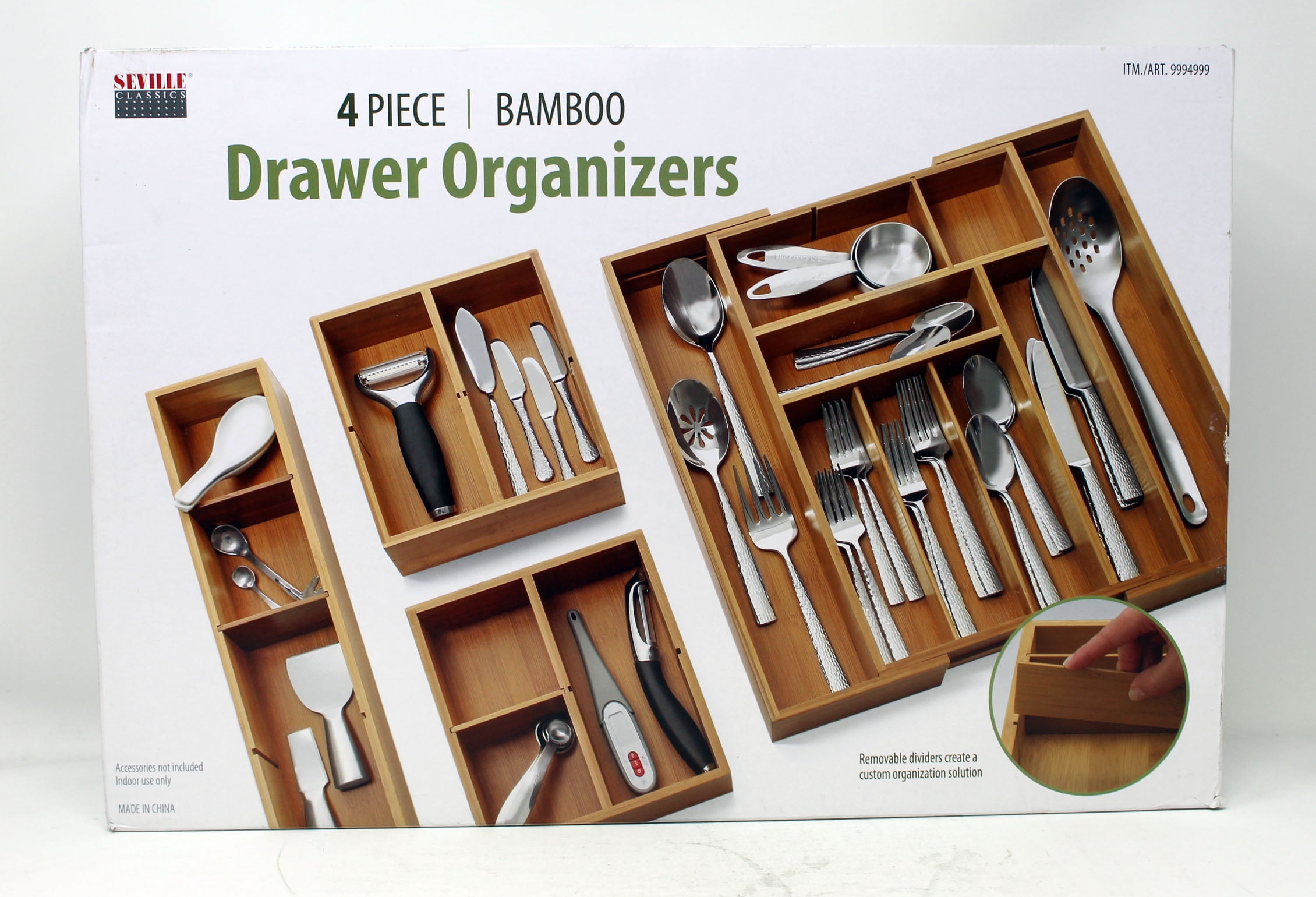 Totally Bamboo Drawer Organizer, Expandable, Bamboo