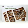 thumbnail image 1 of Seville Classics 4-Piece Bamboo Expandable Drawer Organizer and Box Set, 1 of 4