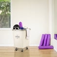 thumbnail image 1 of Seville Classics Cream Rolling Laundry Hamper, 1 of 7