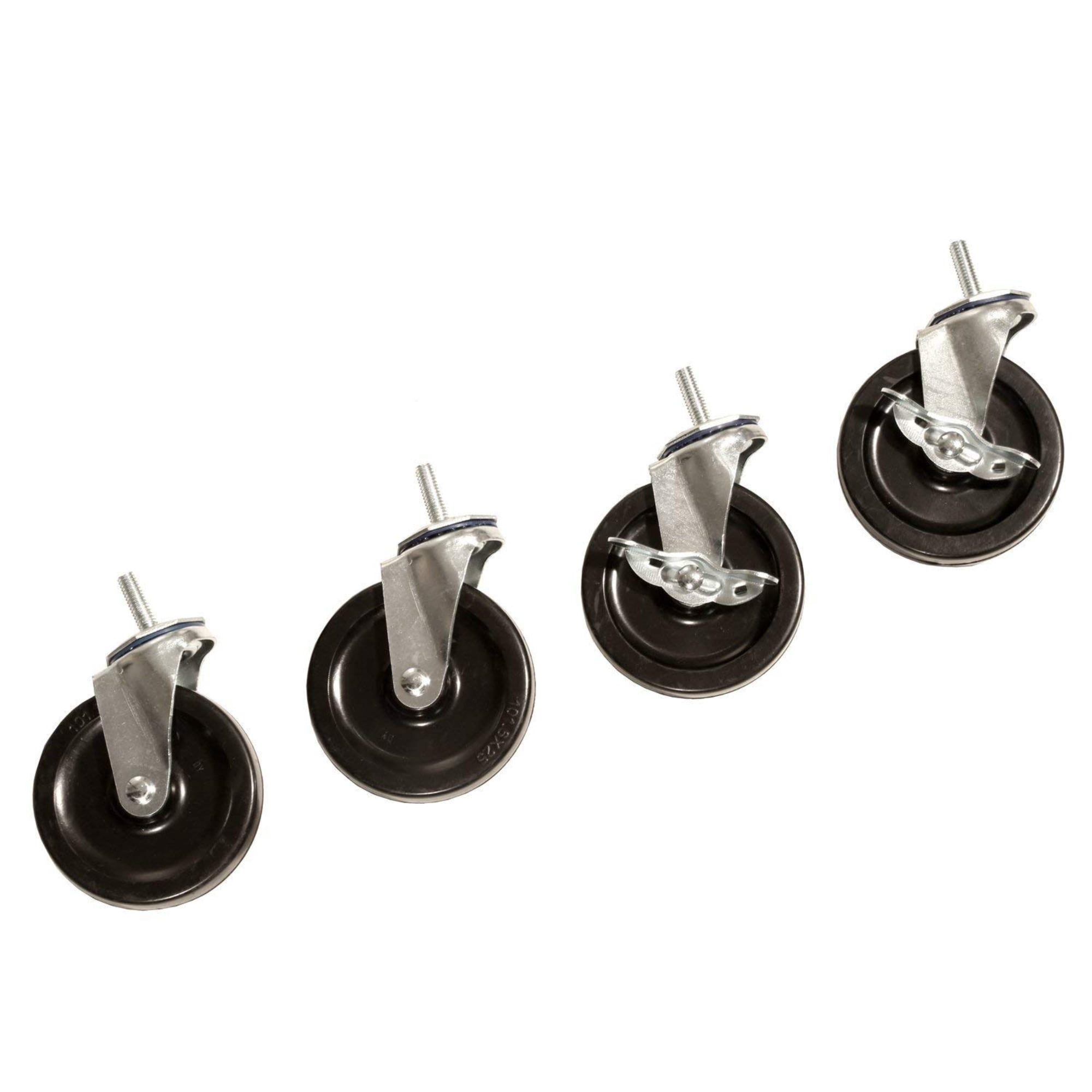 Seville Classics SHE24003 Steel Wire Shelving System Casters, 4" Diameter, Set of 4