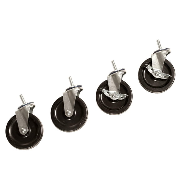 Seville Classics SHE24003 Steel Wire Shelving System Casters, 4" Diameter, Set of 4