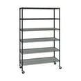 thumbnail image 1 of Seville Classics Solid Steel Wire Shelving Storage Unit Adjustable Shelves Organizer Rack, for Home, Kitchen, Office, Garage, Bedroom, Closet, Graphite, 6-Tier, 48" W x 18" D x 75.5” H, 1 of 8