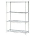 thumbnail image 1 of Seville Classics Solid Steel Wire Shelving Storage Unit Adjustable Shelves Organizer Rack, for Home, Kitchen, Office, Garage, Bedroom, Closet, Steel, 4-Tier, 36" W x 14" D, 1 of 10