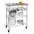 thumbnail image 1 of Seville Classics Stainless Steel Kitchen Cart, 1 of 10