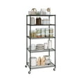 thumbnail image 1 of Seville Classics UltraDurable® 5-Tier NSF Steel Wire Shelving, 36" W x 24" D, Black, 1 of 4