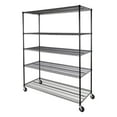 thumbnail image 1 of Seville Classics UltraDurable® 5-Tier NSF Steel Wire Shelving, 60" W x 24" D, Black, 1 of 10
