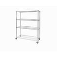 thumbnail image 1 of Seville Classics UltraDurable® 4-Tier NSF Steel Wire Shelving, 60" W x 24" D, Chrome, 1 of 11