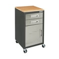 thumbnail image 1 of Seville Classics UltraHD 2-Drawer Rolling Cabinet w/ Pegboard Side Panels, Satin Graphite, 1 of 9