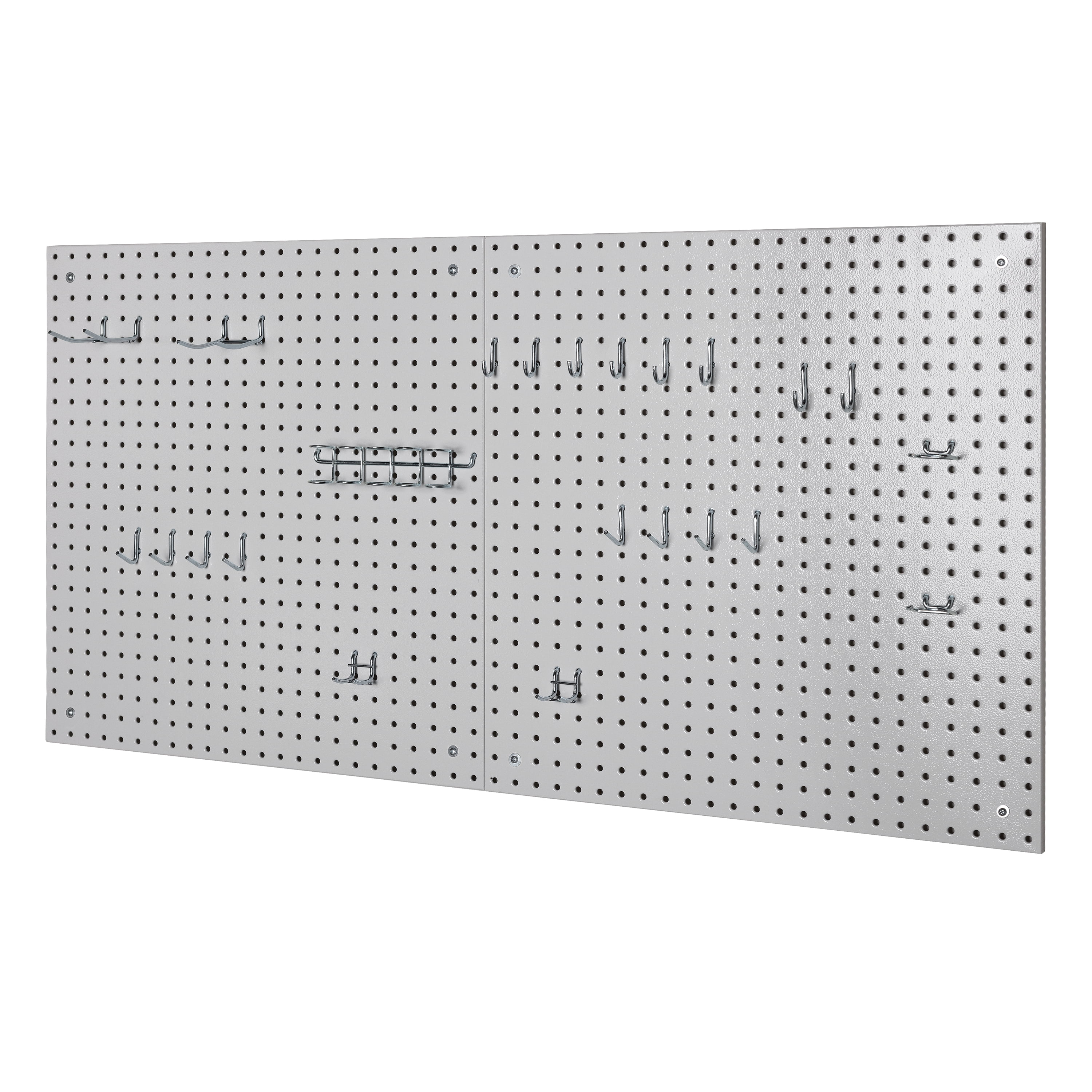 Granite Steel Heavy-Duty Pegboard Set with Hook Assortment