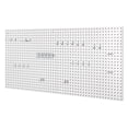 thumbnail image 1 of Seville Classics UltraHD® 2-Piece Pegboard Set w/ 23 Piece Hook Assortment, 24" W x 24" D, White, 1 of 5