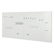 Seville Classics UltraHD  2-Piece Pegboard Set w/ 23 Piece Hook Assortment, 24" W x 24" D, White