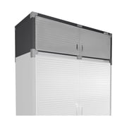 Seville Classics UltraHD  Stacking Top Steel Body Lockable Storage Cabinet Organizer Shelving Unit, 60" W x 24" D x 18.5" H, Graphite