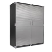 Seville Classics UltraHD  Extra-Wide Storage Cabinet, 60" W x 24" D x 72" H, Graphite