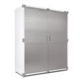 thumbnail image 1 of Seville Classics UltraHD® Steel Storage Lockable Organizer Locker Cabinet, 60" W x 24" D x 72" H, White, 1 of 18