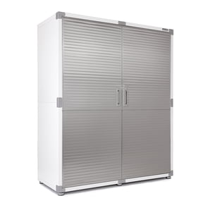 Seville Classics UltraHD® Steel Storage Lockable Organizer Locker Cabinet, 60" W x 24" D x 72" H, White