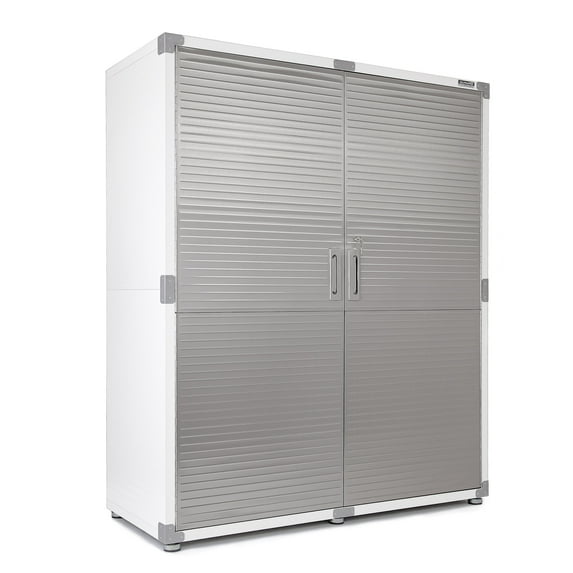 Seville Classics UltraHD® Steel Storage Lockable Organizer Locker Cabinet, 60" W x 24" D x 72" H, White
