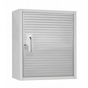 Seville Classics UltraHD Heavy-Duty Lockable Wall Storage Cabinet with Stainless Steel Doors