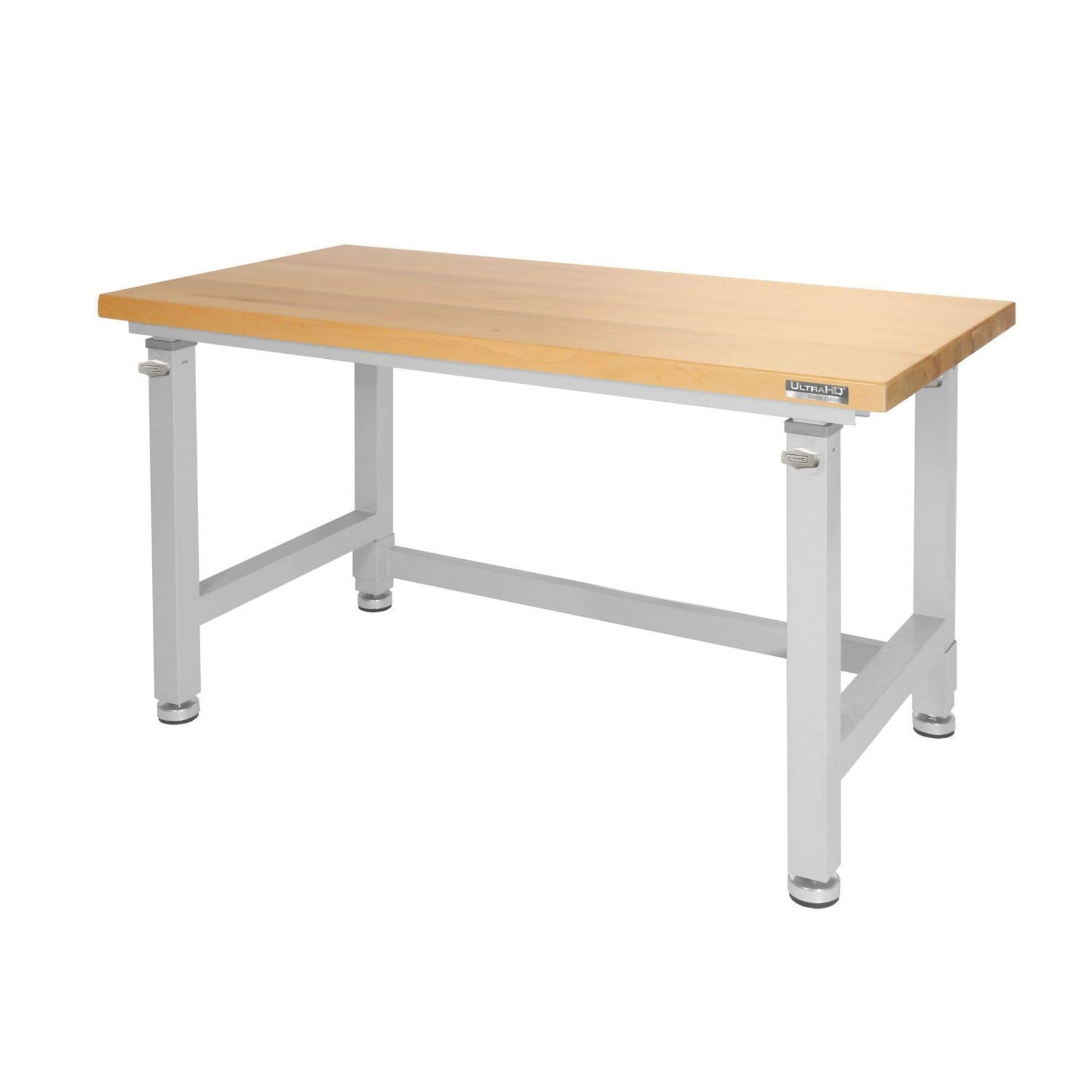 Seville Classics UltraHD Height Adjustable 4 Foot Heavy Duty Wood