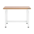 thumbnail image 1 of Seville Classics UltraHD® Height Adjustable 4-Foot Heavy-Duty Wood Top Workbench, 48" W x 24" D x (28" to 41.5" H), White, 1 of 9