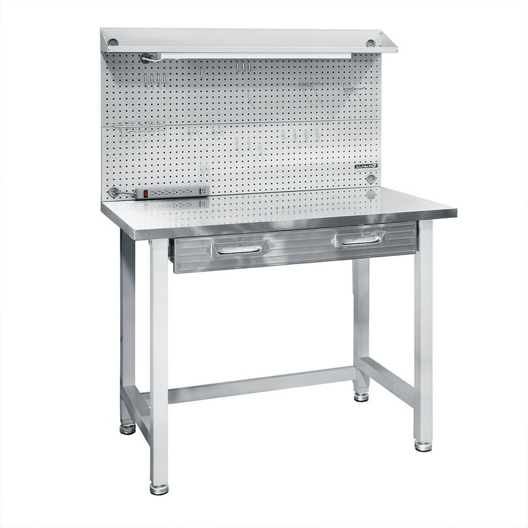 Seville Classics UltraHD Lighted Stainless Steel Worckcenter