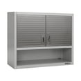 thumbnail image 1 of Seville Classics UltraHD Lockable Wall Cabinets with Open Shelf 36" W x 12" D x 30" H, Granite Gray, 1 of 7