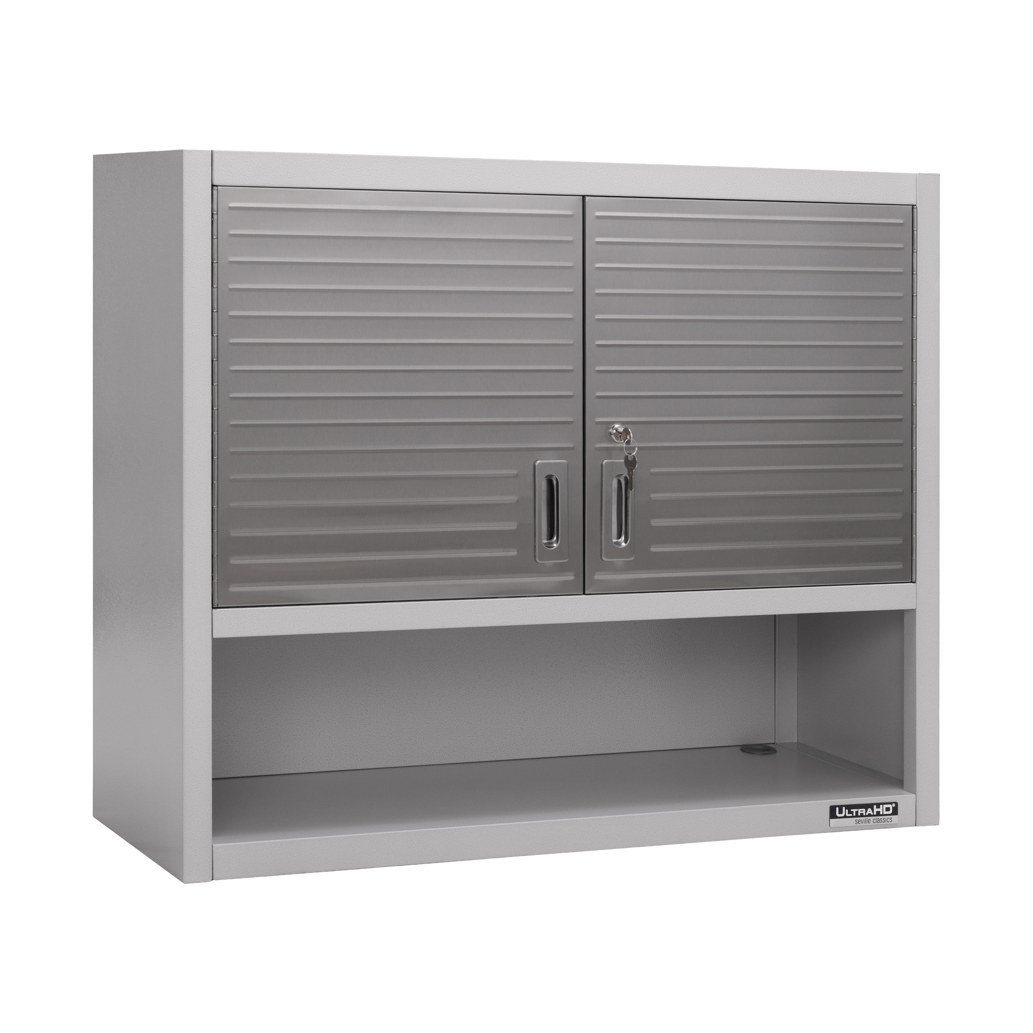 Seville UltraHD Steel Garage Organizer - Lockable Wall Cabinets