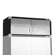 Seville Classics UltraHD  Stacking Top Steel Body Lockable Storage Cabinet Organizer Shelving Unit, 48 W x 24 D x 18.5 H, Graphite