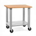thumbnail image 1 of Seville Classics UltraHD® Mobile Heavy-Duty Workstation, 36" W x 24" D, Granite, 1 of 8