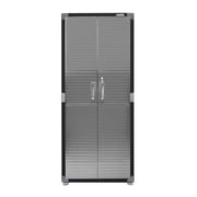 Seville Classics UltraHD® Steel Body Lockable Storage Cabinet Organizer Locker Shelving Unit, Graphite, 30 W x 18 D x 72 H