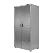 Seville Classics UltraHD  Steel Body Lockable Storage Filing Cabinet Organizer Locker Shelving Unit 36" W x 24" D x 72" H, Granite
