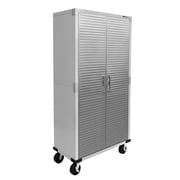 Seville Classics UltraHD  Rolling Storage Cabinet, 36" W x 18" D x 72" H, Granite