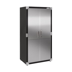 Seville Classics UltraHD® Steel Body Lockable Storage Filing Cabinet Organizer Locker Shelving Unit 36" W x 24" D x 72" H, Graphite