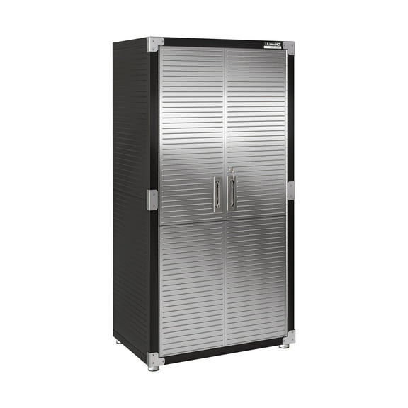 Seville Classics UltraHD® Steel Body Lockable Storage Filing Cabinet Organizer Locker Shelving Unit 36" W x 24" D x 72" H, Graphite