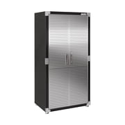 Seville Classics UltraHD  Steel Body Lockable Storage Filing Cabinet Organizer Locker Shelving Unit 36" W x 24" D x 72" H, Graphite